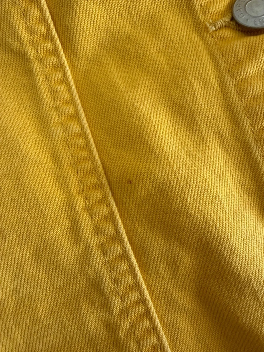 Gap Girls' Yellow Button-Front Overall Dress